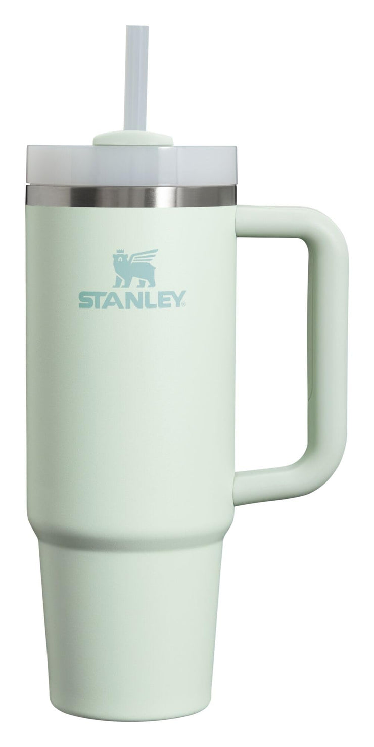 Stanley Quencher H2.0 Tumbler with Handle and Straw 40 oz | Flowstate 3-Position Lid | Cup Holder Compatible for Travel | Insulated Stainless Steel Cup | BPA-Free | Cherry Blossom