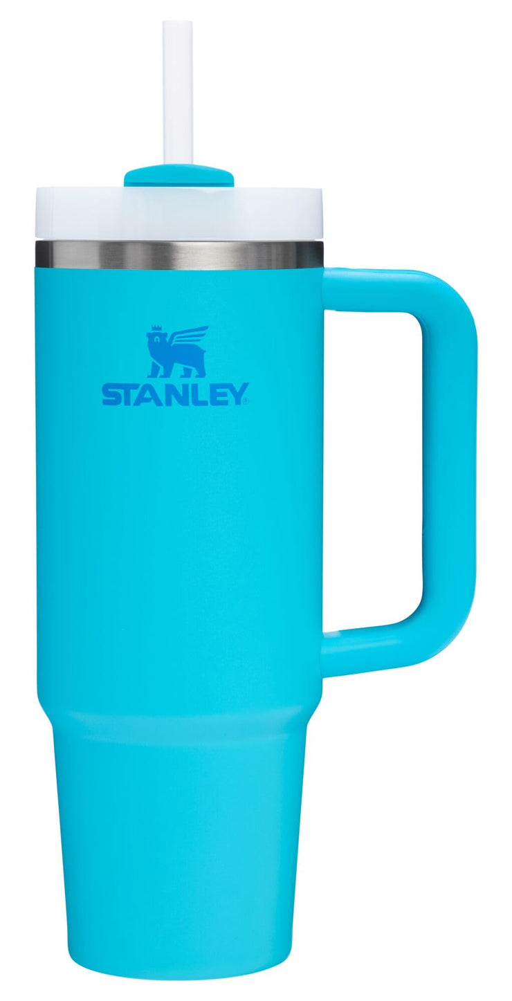 Stanley Quencher H2.0 Tumbler with Handle and Straw 40 oz | Flowstate 3-Position Lid | Cup Holder Compatible for Travel | Insulated Stainless Steel Cup | BPA-Free | Cherry Blossom