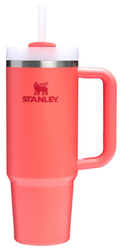 Stanley Quencher H2.0 Tumbler with Handle and Straw 40 oz | Flowstate 3-Position Lid | Cup Holder Compatible for Travel | Insulated Stainless Steel Cup | BPA-Free | Cherry Blossom