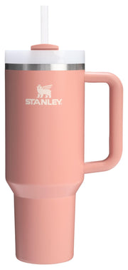 Stanley Quencher H2.0 Tumbler with Handle and Straw 40 oz | Flowstate 3-Position Lid | Cup Holder Compatible for Travel | Insulated Stainless Steel Cup | BPA-Free | Cherry Blossom