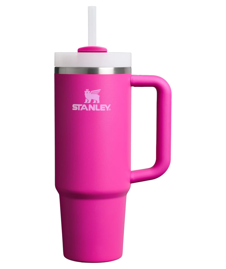 Stanley Quencher H2.0 Tumbler with Handle and Straw 40 oz | Flowstate 3-Position Lid | Cup Holder Compatible for Travel | Insulated Stainless Steel Cup | BPA-Free | Cherry Blossom