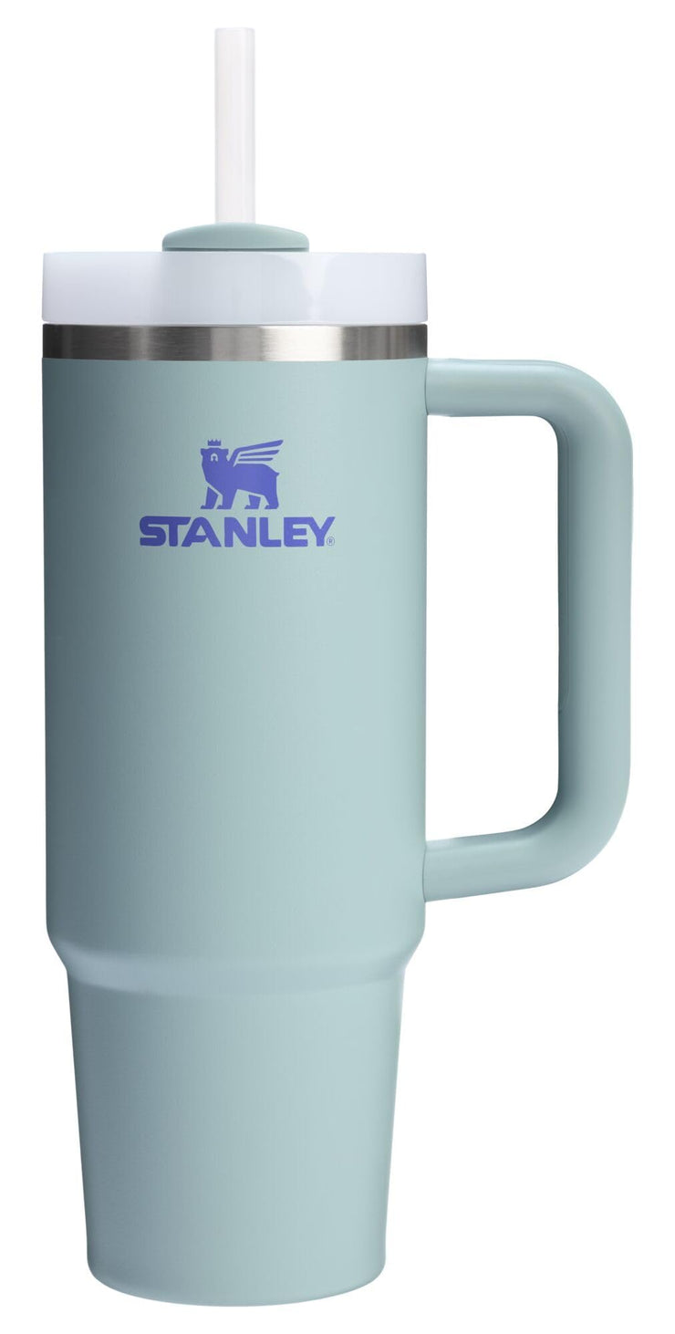 Stanley Quencher H2.0 Tumbler with Handle and Straw 40 oz | Flowstate 3-Position Lid | Cup Holder Compatible for Travel | Insulated Stainless Steel Cup | BPA-Free | Cherry Blossom