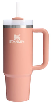 Stanley Quencher H2.0 Tumbler with Handle and Straw 40 oz | Flowstate 3-Position Lid | Cup Holder Compatible for Travel | Insulated Stainless Steel Cup | BPA-Free | Cherry Blossom