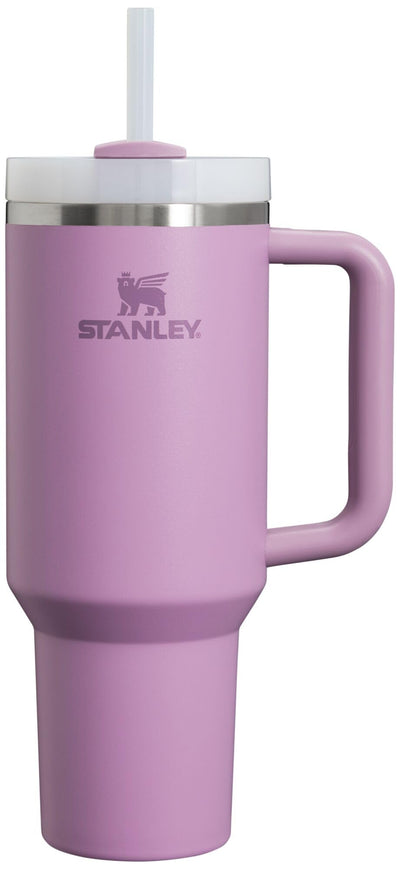Stanley Quencher H2.0 Tumbler with Handle and Straw 40 oz | Flowstate 3-Position Lid | Cup Holder Compatible for Travel | Insulated Stainless Steel Cup | BPA-Free | Cherry Blossom