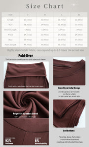 Women's 2 Piece Lounge Outfits Slim Short Sleeve Tops Low Rise Flare Leggings Sets Yoga Sweatsuit